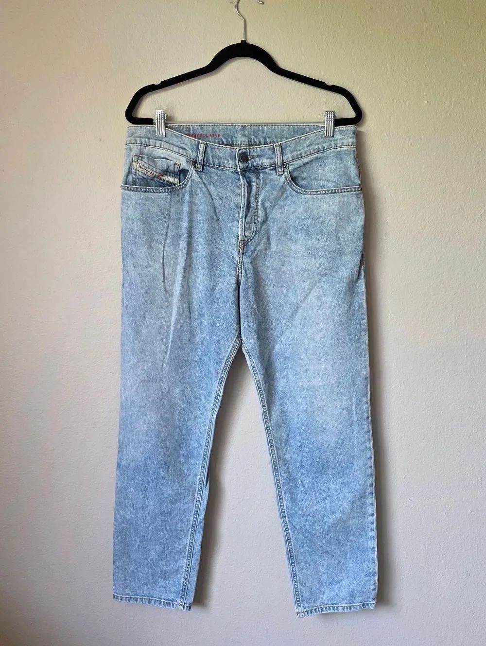Mens Diesel Industries Light Wash Jeans Size 33